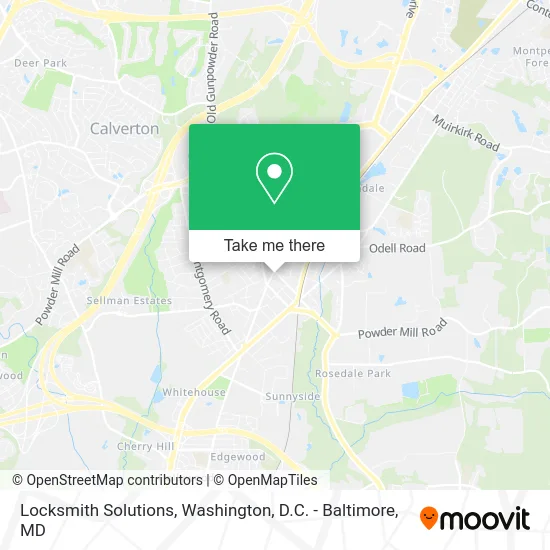 Locksmith Solutions map