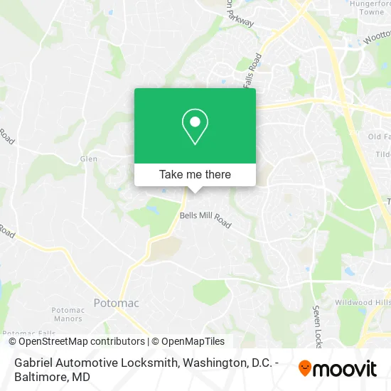 Gabriel Automotive Locksmith map