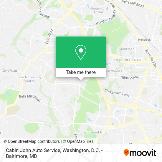 Cabin John Auto Service map
