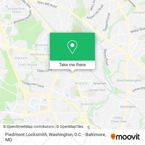 Mapa de Piedmont Locksmith