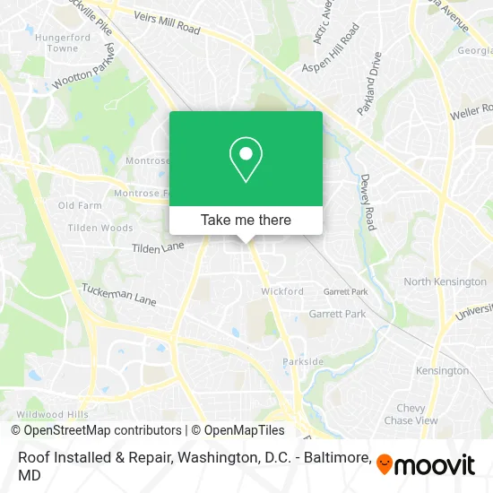 Roof Installed & Repair map