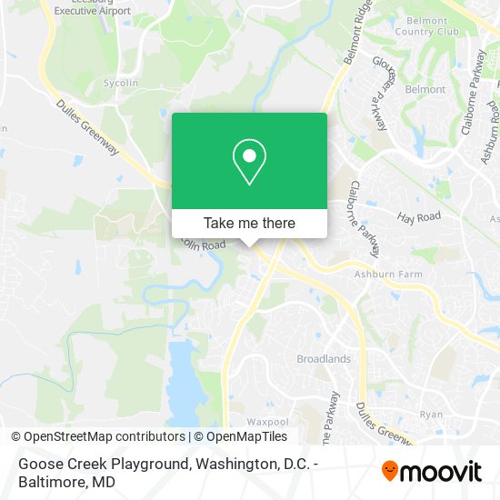 Goose Creek Playground map