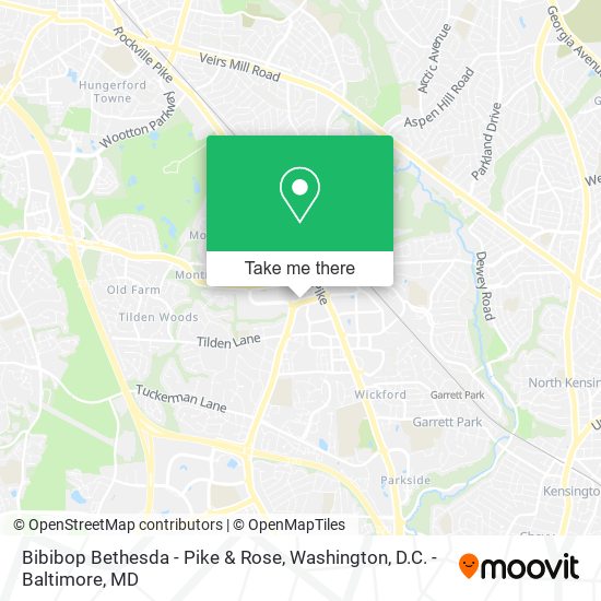 Bibibop Bethesda - Pike & Rose map