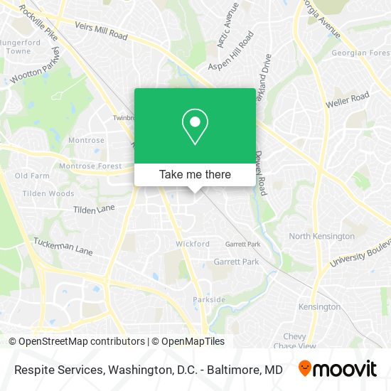Respite Services map