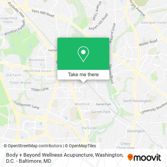Mapa de Body + Beyond Wellness Acupuncture