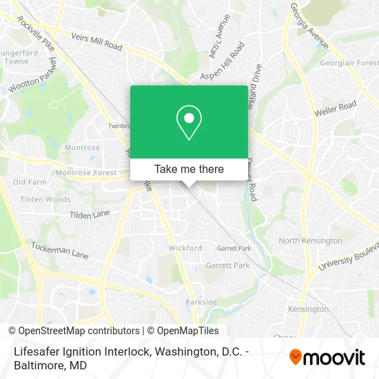 Lifesafer Ignition Interlock map