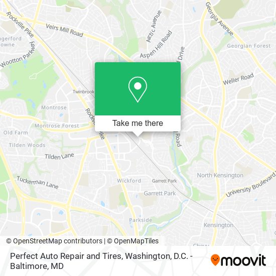 Mapa de Perfect Auto Repair and Tires