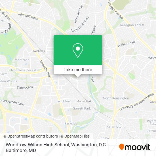 Woodrow Wilson High School map