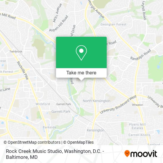 Mapa de Rock Creek Music Studio