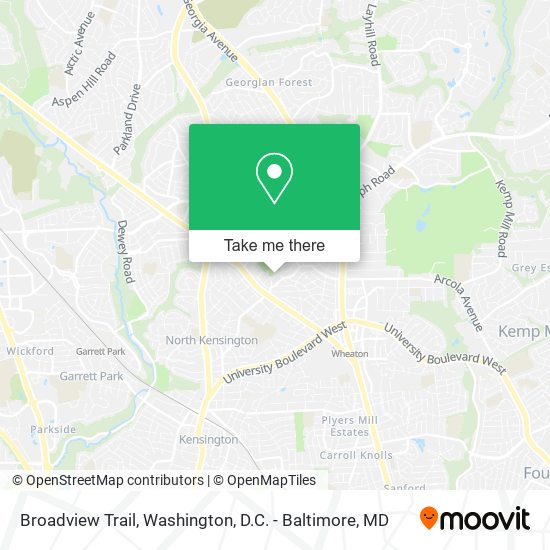 Broadview Trail map