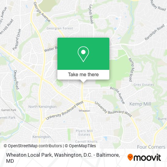 Mapa de Wheaton Local Park