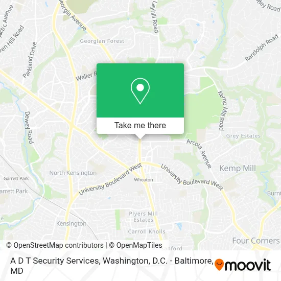 A D T Security Services map