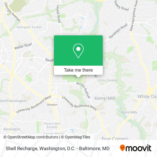 Shell Recharge map