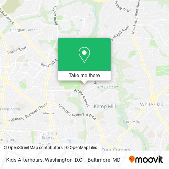 Kids Afterhours map