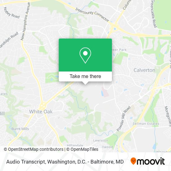 Audio Transcript map