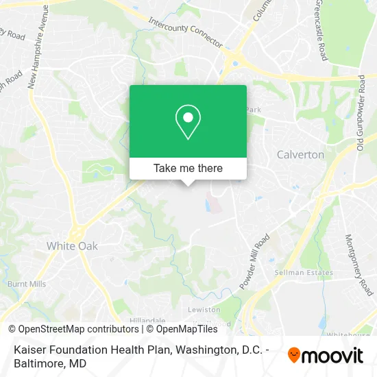 Kaiser Foundation Health Plan map