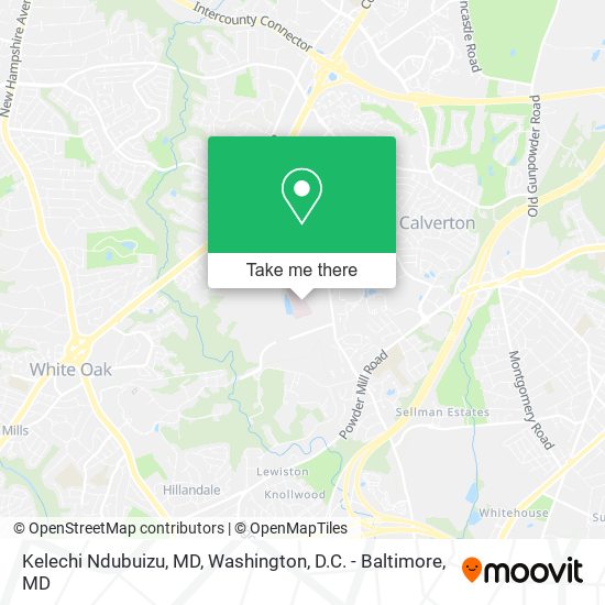 Mapa de Kelechi Ndubuizu, MD
