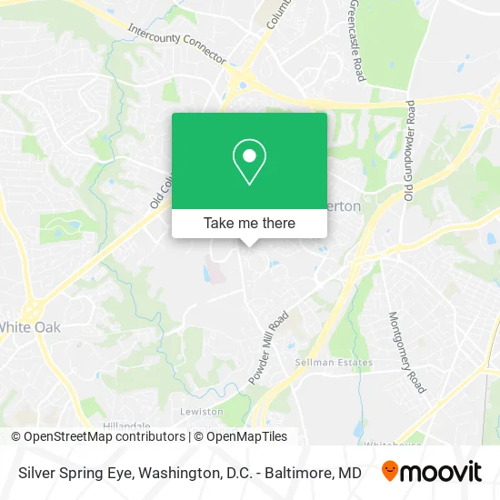 Silver Spring Eye map