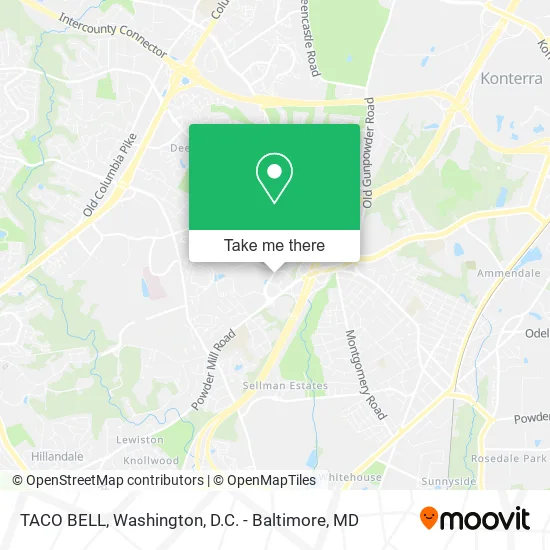 Mapa de TACO BELL