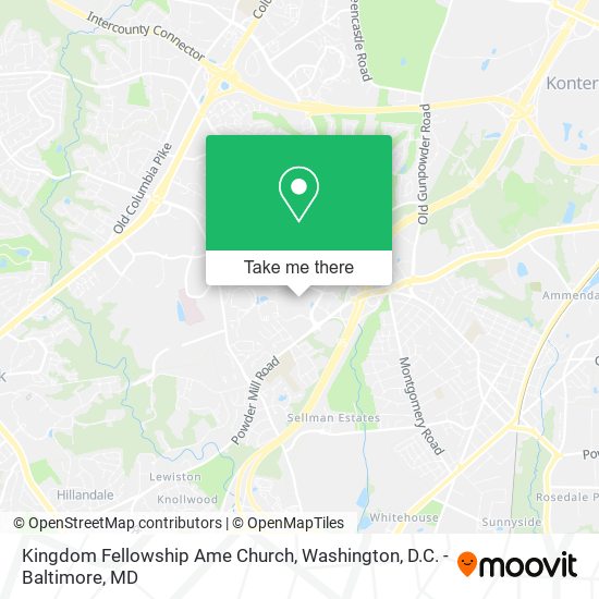 Mapa de Kingdom Fellowship Ame Church