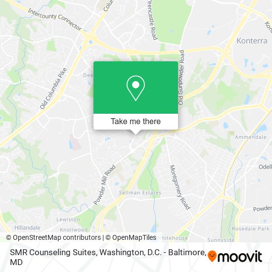 SMR Counseling Suites map