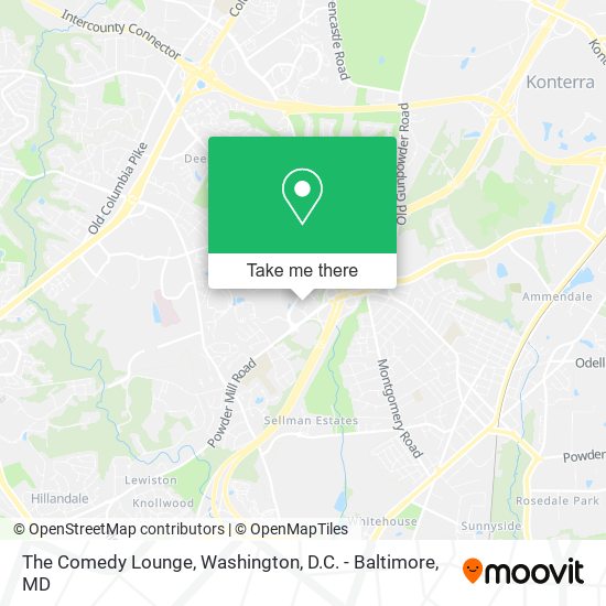 The Comedy Lounge map