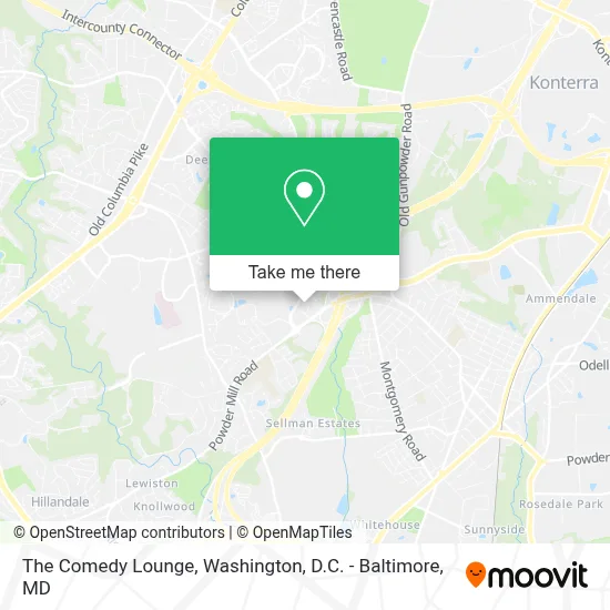 The Comedy Lounge map