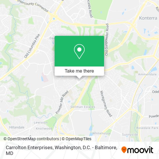 Mapa de Carrolton Enterprises