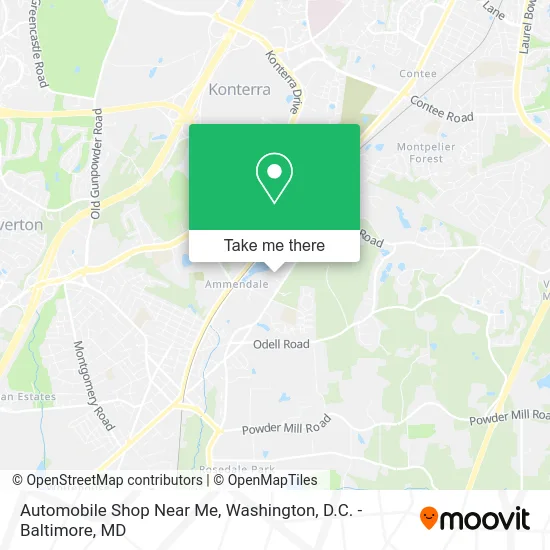 Automobile Shop Near Me map