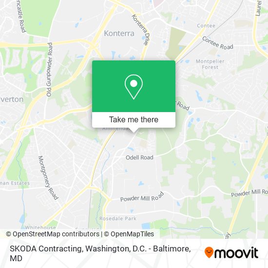 SKODA Contracting map