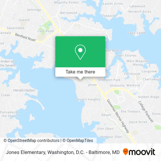 Jones Elementary map