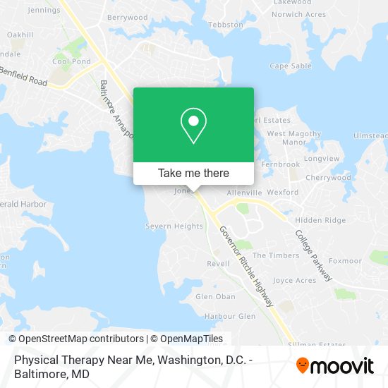 Mapa de Physical Therapy Near Me