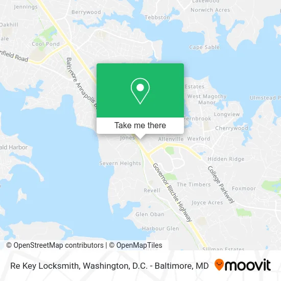 Re Key Locksmith map