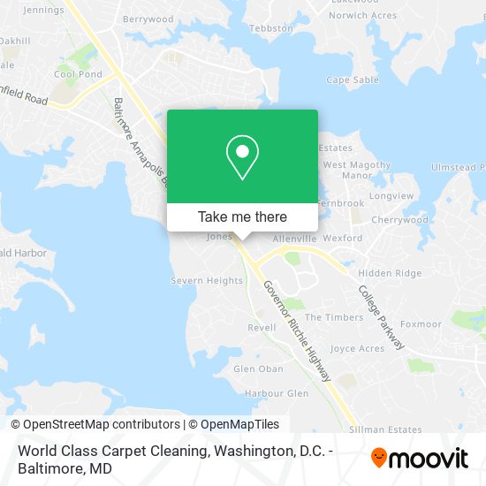 Mapa de World Class Carpet Cleaning
