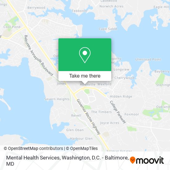 Mental Health Services map
