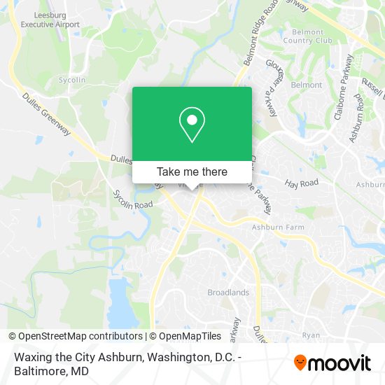 Mapa de Waxing the City Ashburn