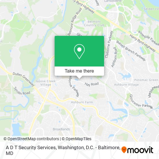 A D T Security Services map