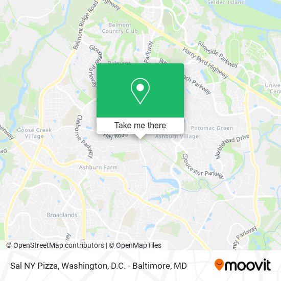 Sal NY Pizza map