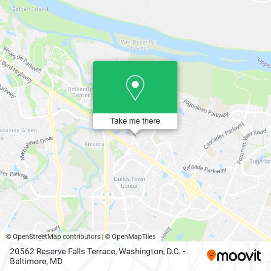 Mapa de 20562 Reserve Falls Terrace
