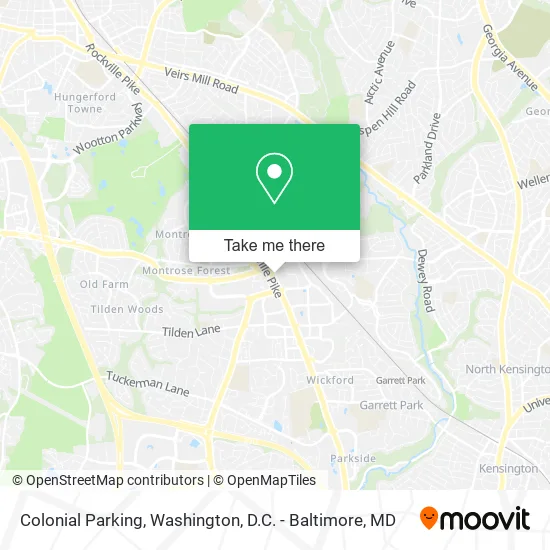 Colonial Parking map