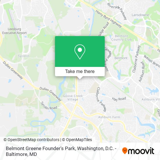 Belmont Greene Founder's Park map