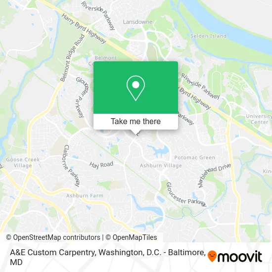 A&E Custom Carpentry map