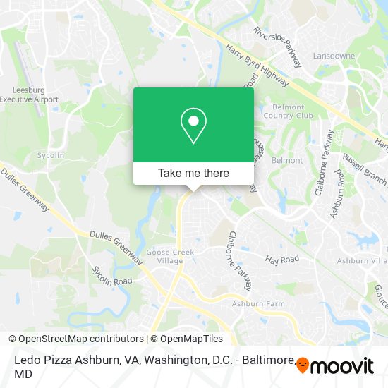 Ledo Pizza Ashburn, VA map