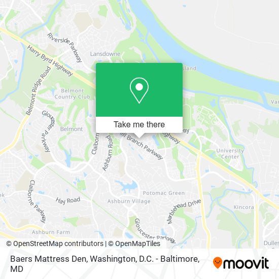 Mapa de Baers Mattress Den