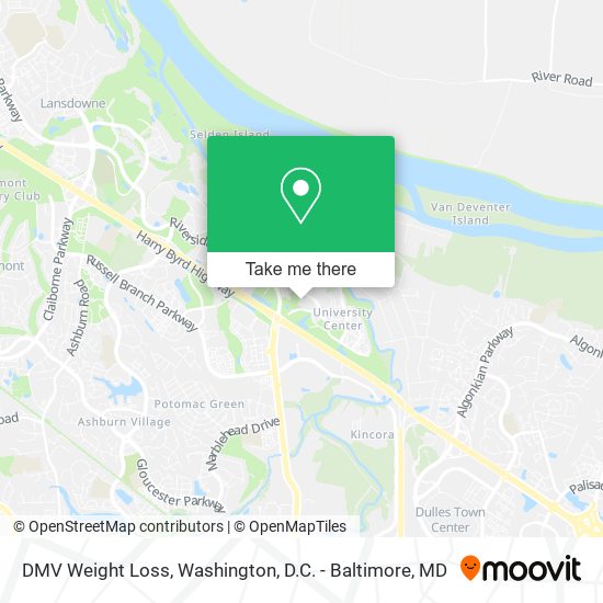 DMV Weight Loss map