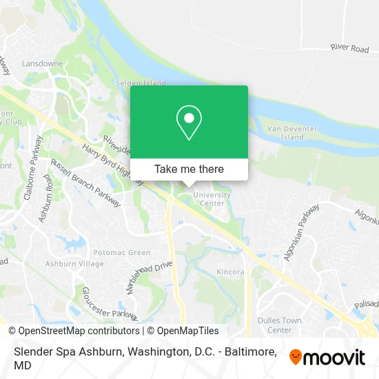 Slender Spa Ashburn map