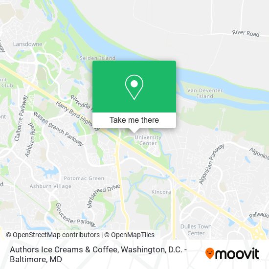 Authors Ice Creams & Coffee map