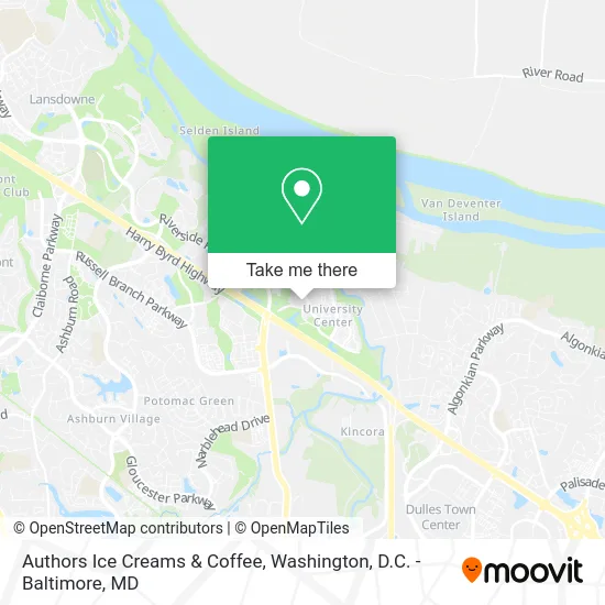 Authors Ice Creams & Coffee map