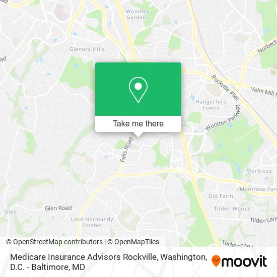 Medicare Insurance Advisors Rockville map