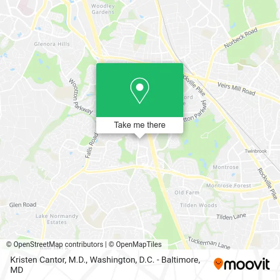 Kristen Cantor, M.D. map